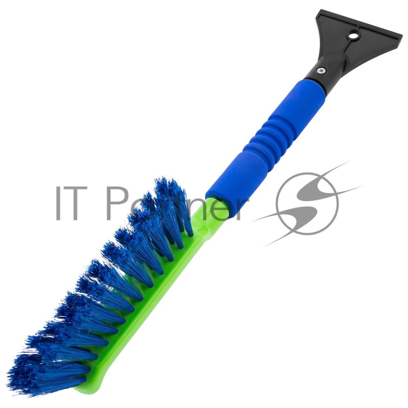 Щетка-сметка для снега со скребком, мягкая рукоятка, 425 мм// Сибртех