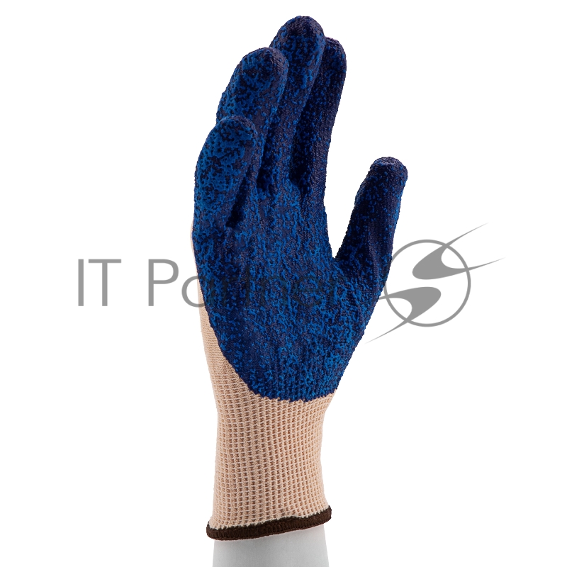 Перчатки трикотажные, вспененное нитрильное покрытие, размер L, 15 класс вязки// Сибртех