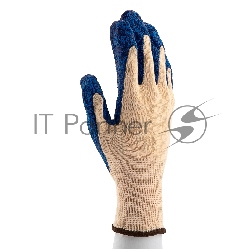 Перчатки трикотажные, вспененное нитрильное покрытие, размер L, 15 класс вязки// Сибртех