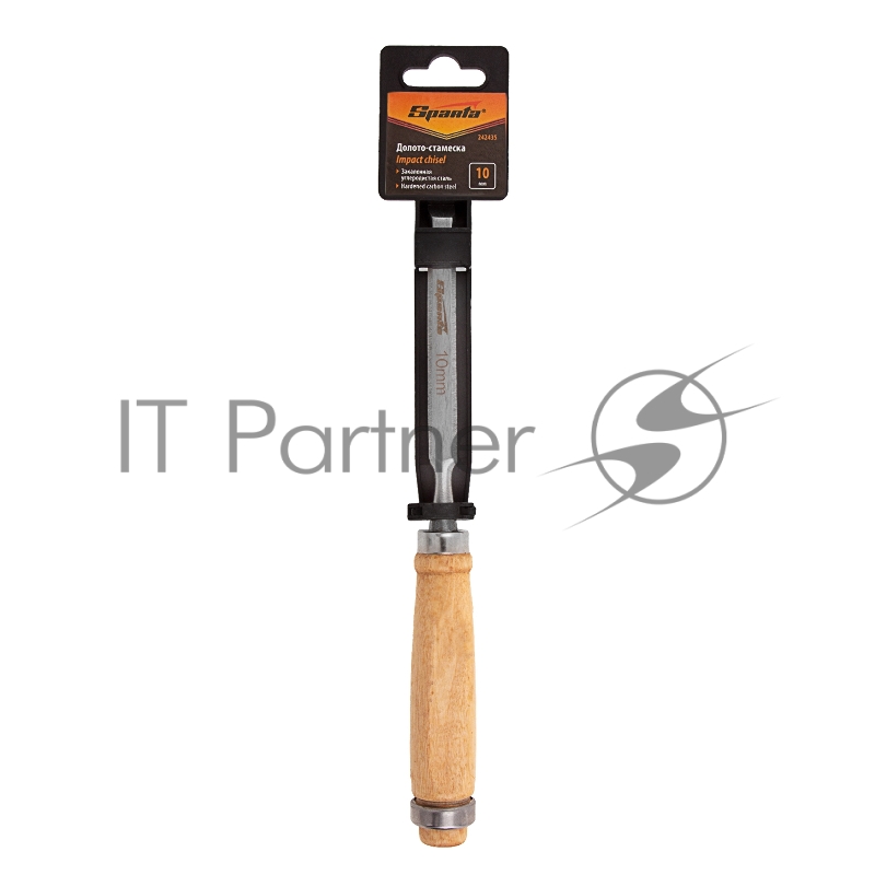 Долото-стамеска 10 мм, деревянная рукоятка// Sparta