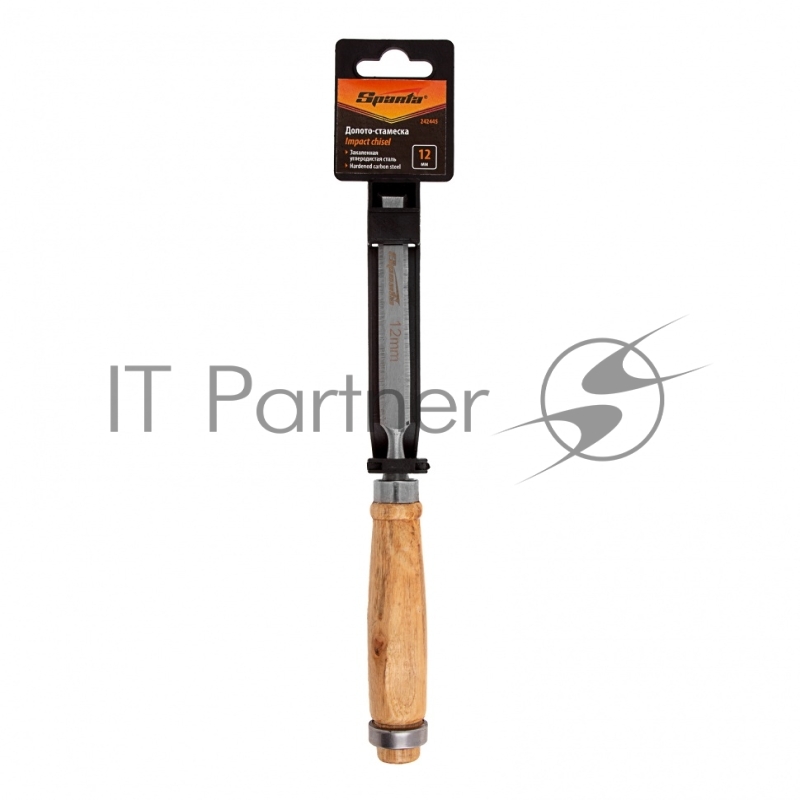 Долото-стамеска 12 мм, деревянная рукоятка// Sparta