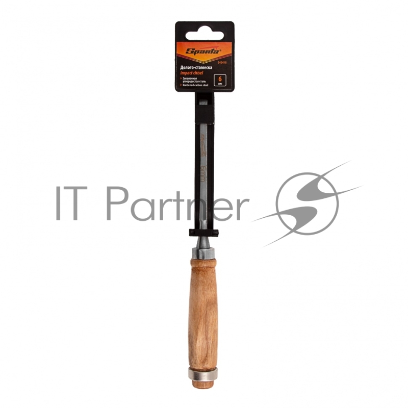 Долото-стамеска 6 мм, деревянная рукоятка// Sparta