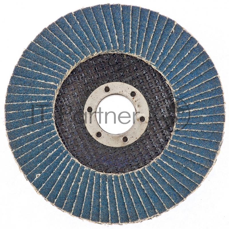 Круг лепестковый торцевой КЛТ-1, ZK10XW (цирконий), зерн. 25Н(P60), 125 х 22,2 мм, (БАЗ)// Россия