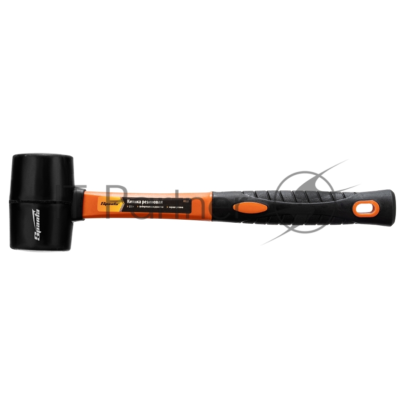 Киянка резиновая, 225г, черная резина, фибергласовая рукоятка// Sparta