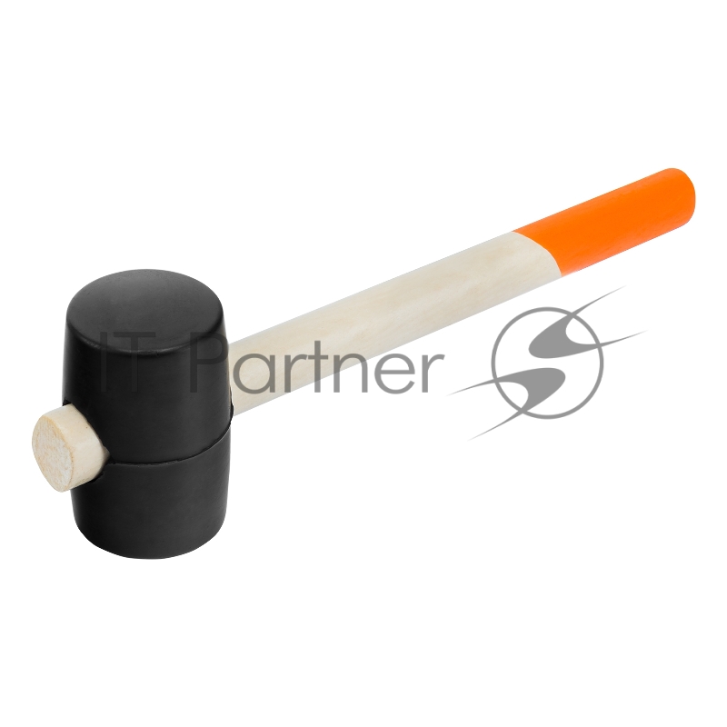 Киянка резиновая, 340 г, черная резина, деревянная рукоятка// Sparta