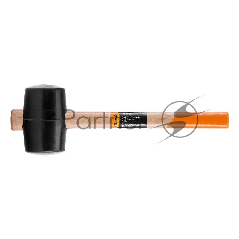 Киянка резиновая, 680 г, черная резина, деревянная рукоятка// Sparta