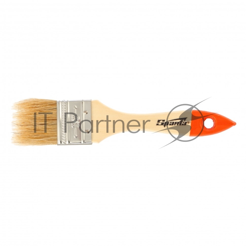 Кисть плоская Slimline 1,5 (38 мм), натуральная щетина, деревянная ручка// Sparta