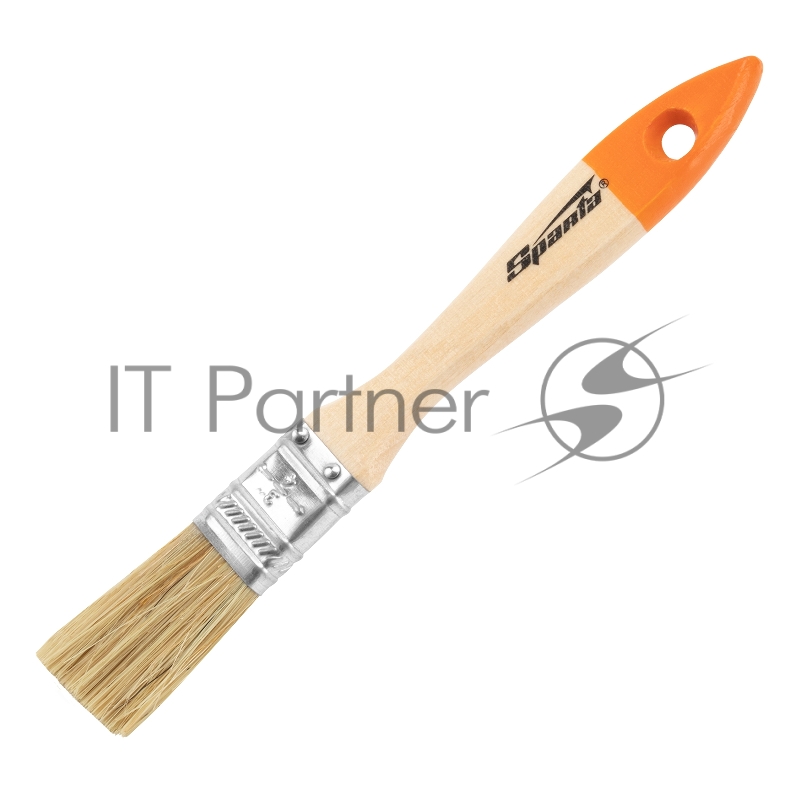 Кисть плоская Slimline 3/4 (20 мм), натуральная щетина, деревянная ручка// Sparta