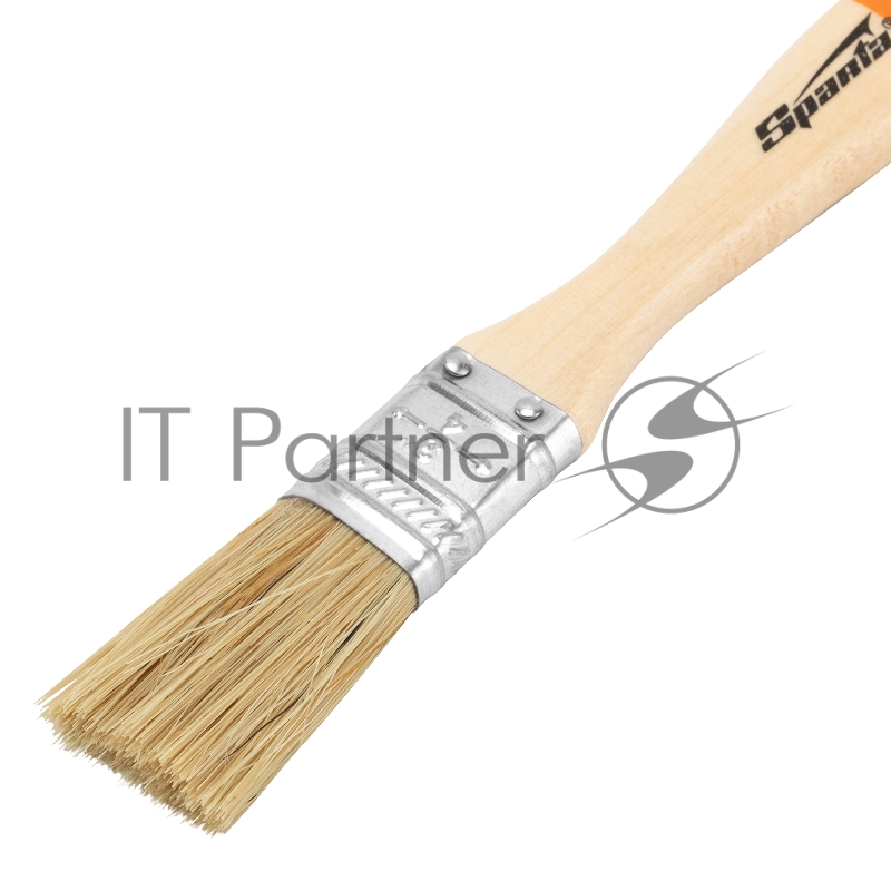 Кисть плоская Slimline 3/4 (20 мм), натуральная щетина, деревянная ручка// Sparta