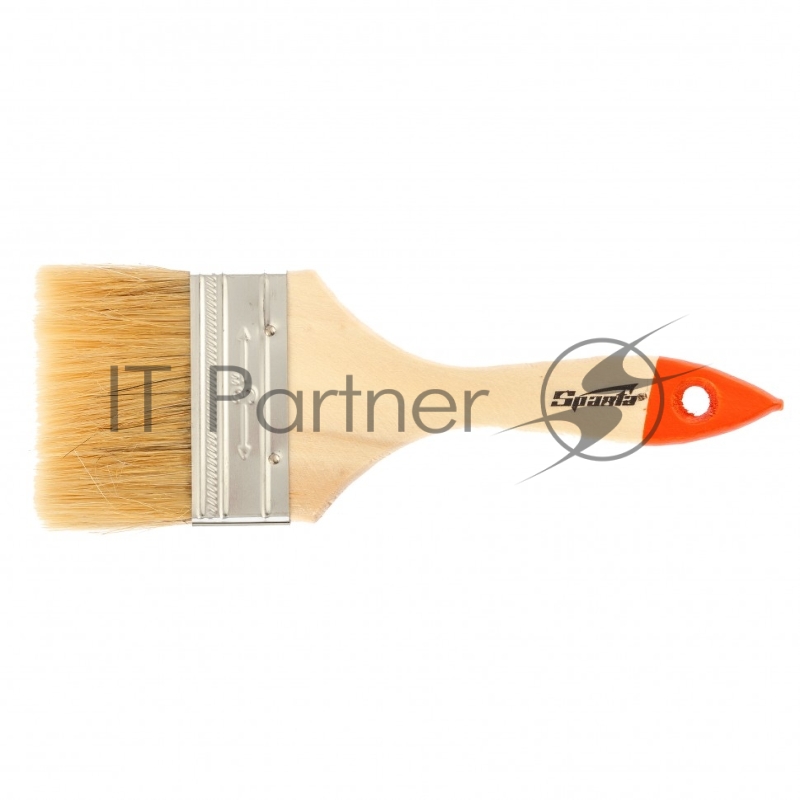 Кисть плоская Slimline 3 (75 мм), натуральная щетина, деревянная ручка// Sparta