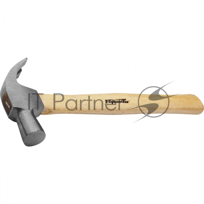 Молоток-гвоздодер, 225 г, боек 22 мм, деревянная рукоятка// Sparta