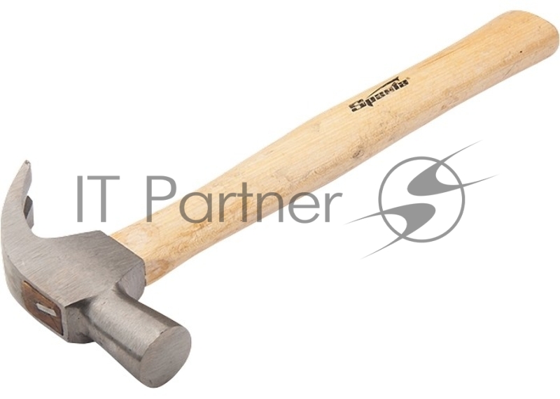 Молоток-гвоздодер, 225 г, боек 22 мм, деревянная рукоятка// Sparta