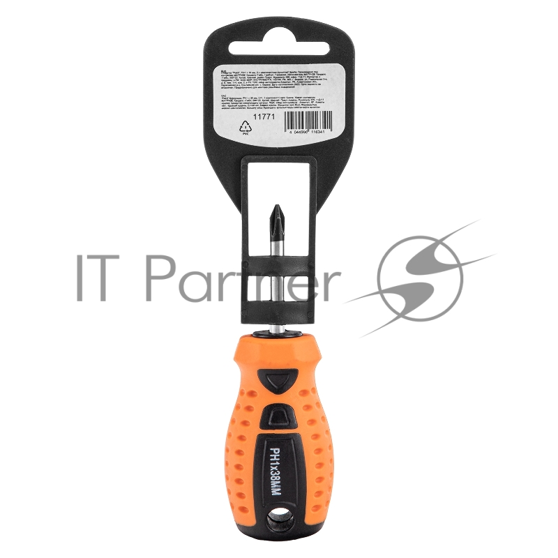 Отвертка Point, PH1 х 38 мм, 2-х компонентная рукоятка// Sparta