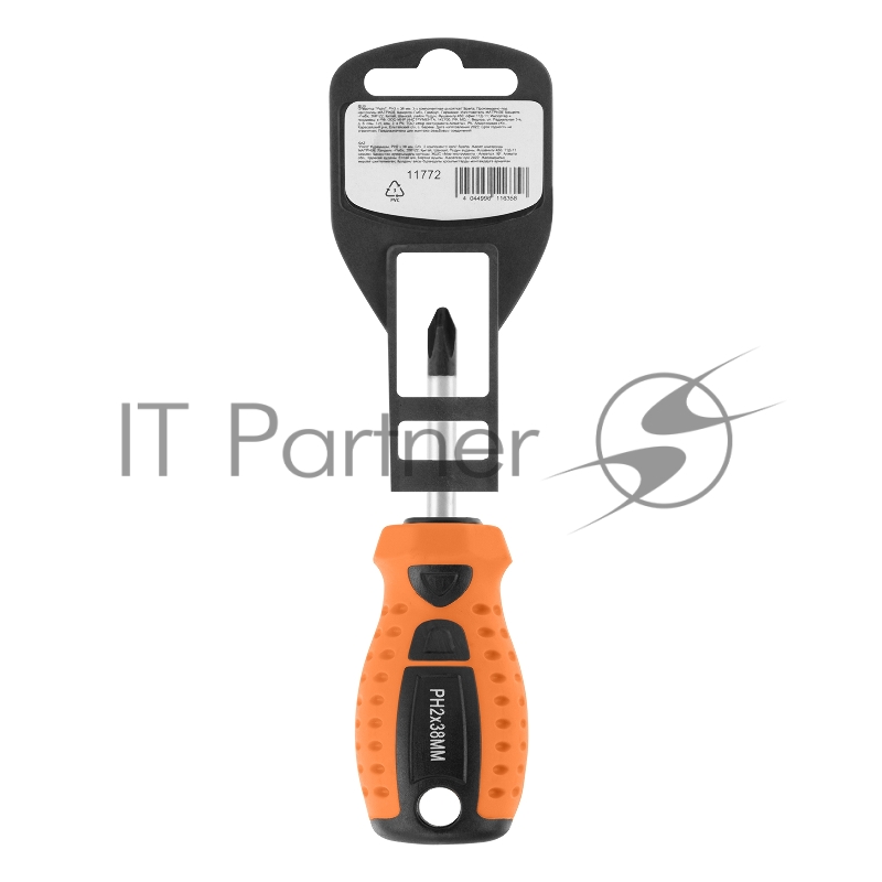 Отвертка Point, PH2 х 38 мм, 2-х компонентная рукоятка// Sparta
