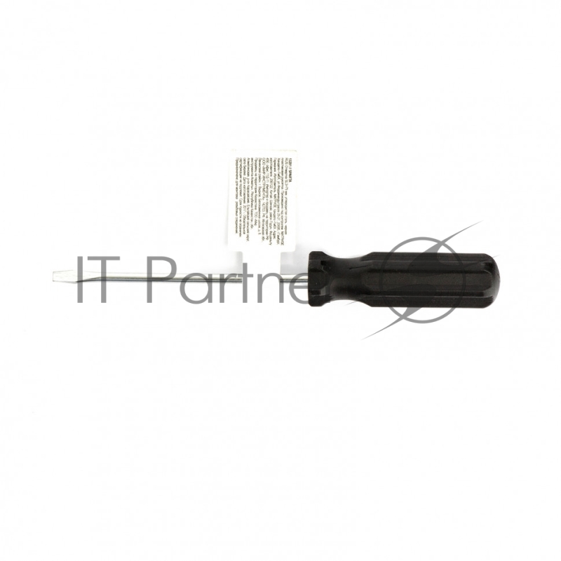 Отвертка SL3х75 мм, углеродистая сталь, черная пластиковая рукоятка // Sparta