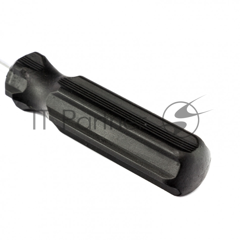 Отвертка SL4х75 мм, углеродистая сталь, черная пластиковая рукоятка // Sparta