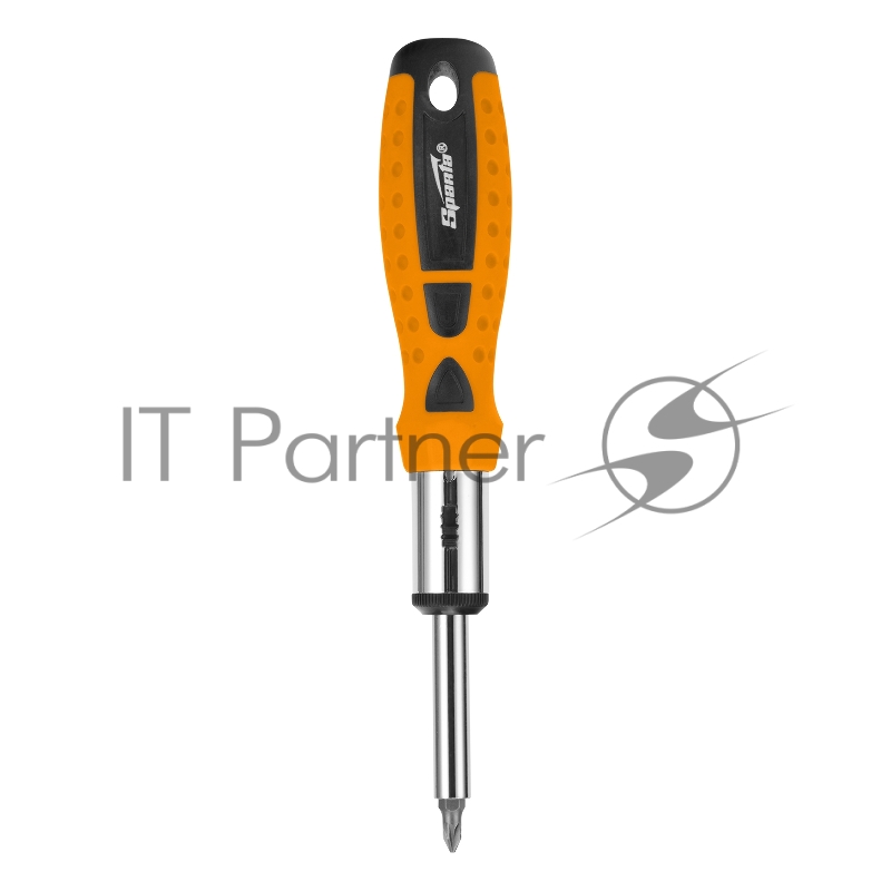 Отвертка реверсивная, набор бит, 10 шт., CrV// Sparta