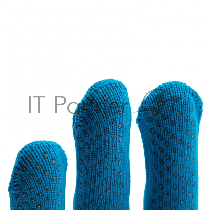 Перчатки из синтетической нити, ПВХ точка, 13 класс, цвет ультрамарин, XL// Россия