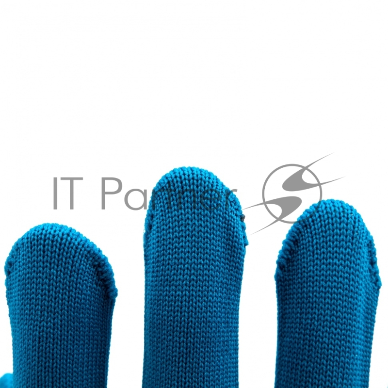 Перчатки из синтетической нити, ПВХ точка, 13 класс, цвет ультрамарин, XL// Россия
