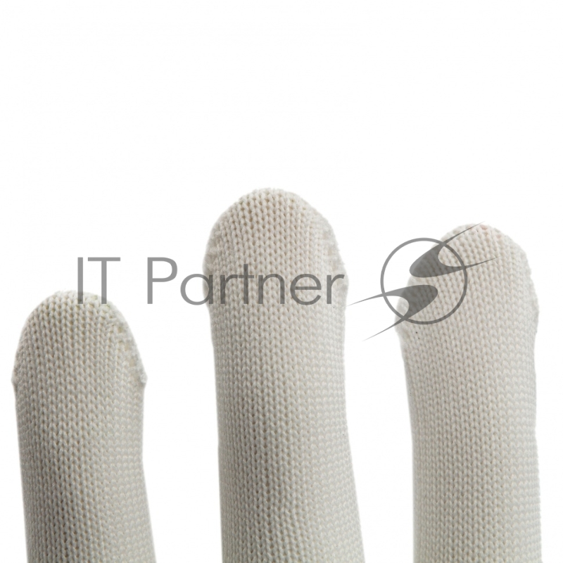 Перчатки из синтетической нити, ПВХ точка, 13 класс, белые, XL// Россия