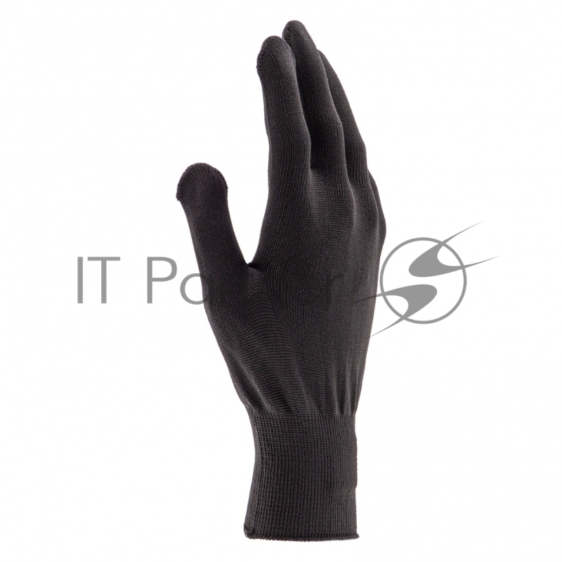 Перчатки из синтетической нити, ПВХ точка, 13 класс, чёрные, XL// Россия