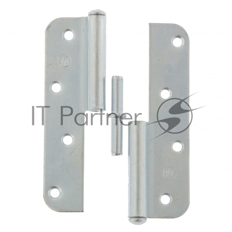 Петля накладная ПН1-130 левая, цинк, 4шт. (Металлист)// Россия