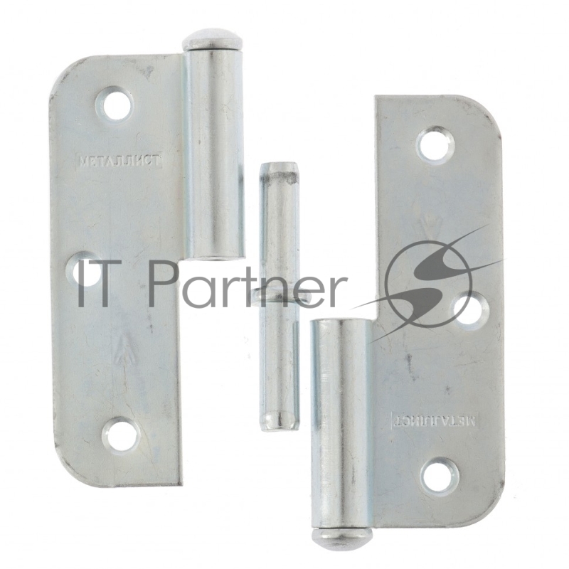 Петля накладная ПН1-85 левая, цинк, 4шт. (Металлист)// Россия
