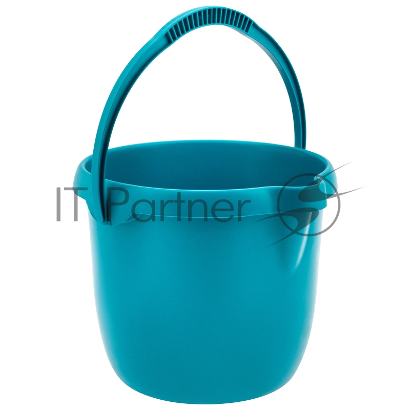 Ведро пластмассовое круглое 12 л, бирюзовое, Home// Palisad