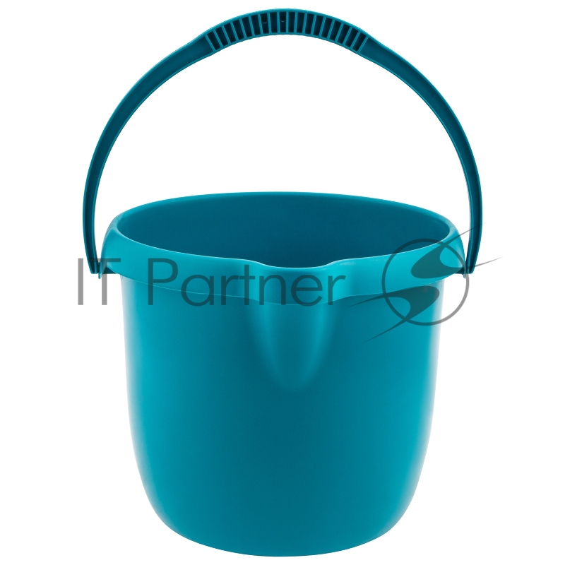 Ведро пластмассовое круглое 12 л, бирюзовое, Home// Palisad