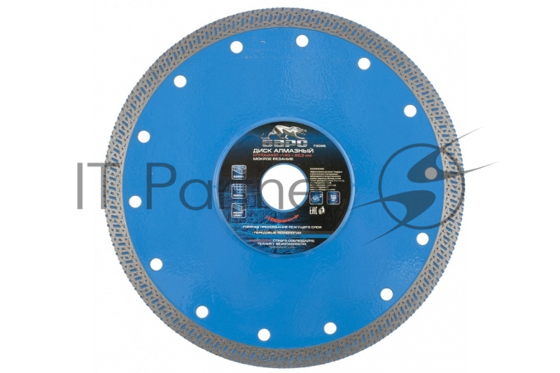 Диск алмазный Сплошной ф180х22,2 мм, тонкий, сухое/мокрое резание// Барс