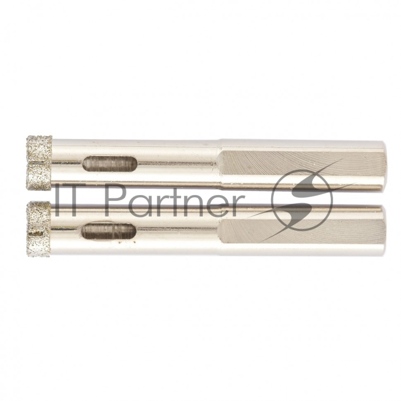 Сверло алмазное по керамограниту, 12 х 67 мм, 3-гранный хвостовик 2 шт.// Matrix