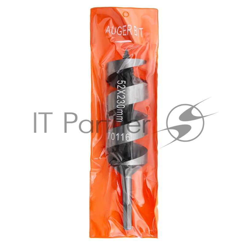 Сверло по дереву шнековое, 52 х 230 мм, 6-гранный хвостовик// Matrix