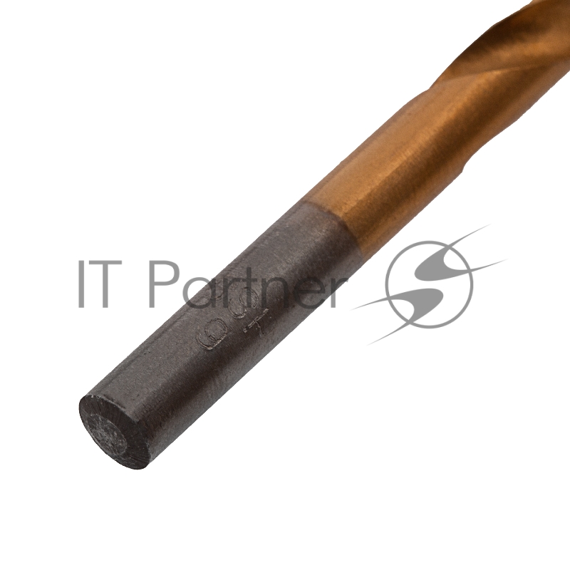 Сверло по металлу, 6 мм, HSS, нитридтитановое покрытие, цилиндрический хвостовик// Matrix