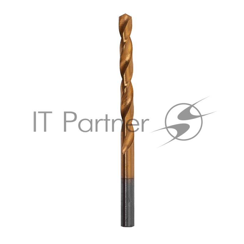 Сверло по металлу, 6 мм, HSS, нитридтитановое покрытие, цилиндрический хвостовик// Matrix