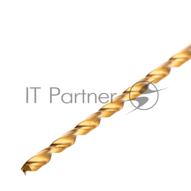 Сверло спиральное по металлу 4 x 300мм, HSS, нитридтитановое покрытие// Matrix