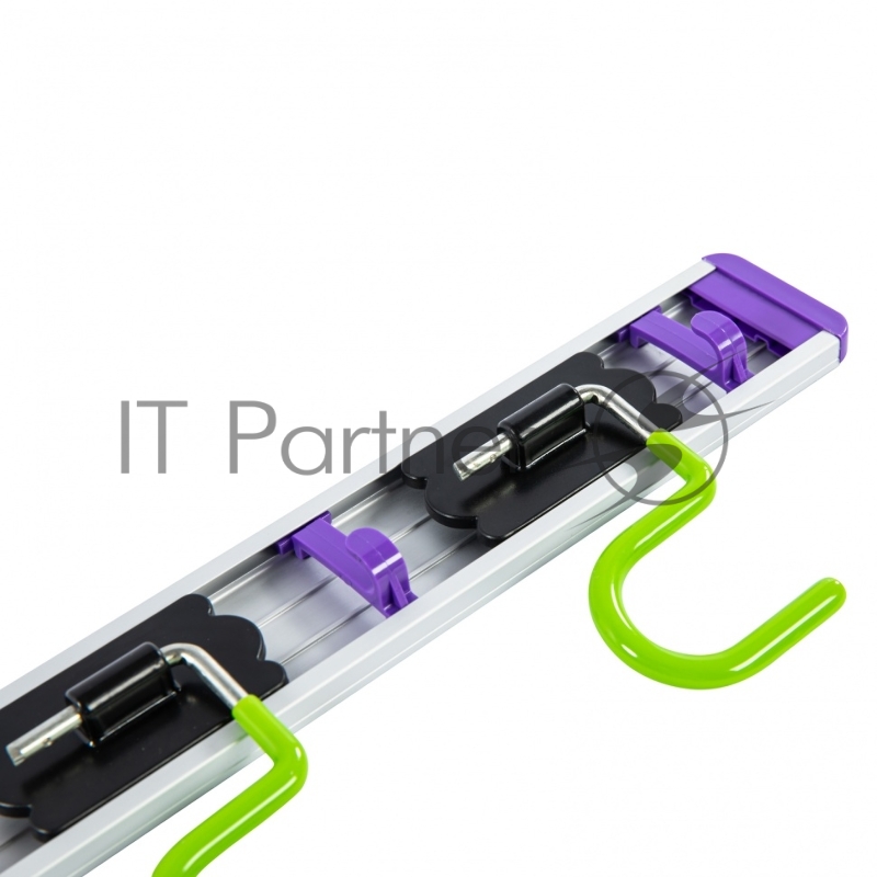 Алюминиевый настенный держатель для садового инструмента, 4 крюка// Palisad