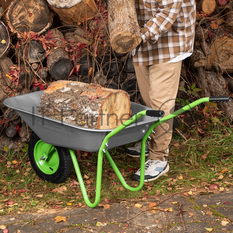 Тачка садовая одноколесная облегченная, объем 65 л// Сибртех