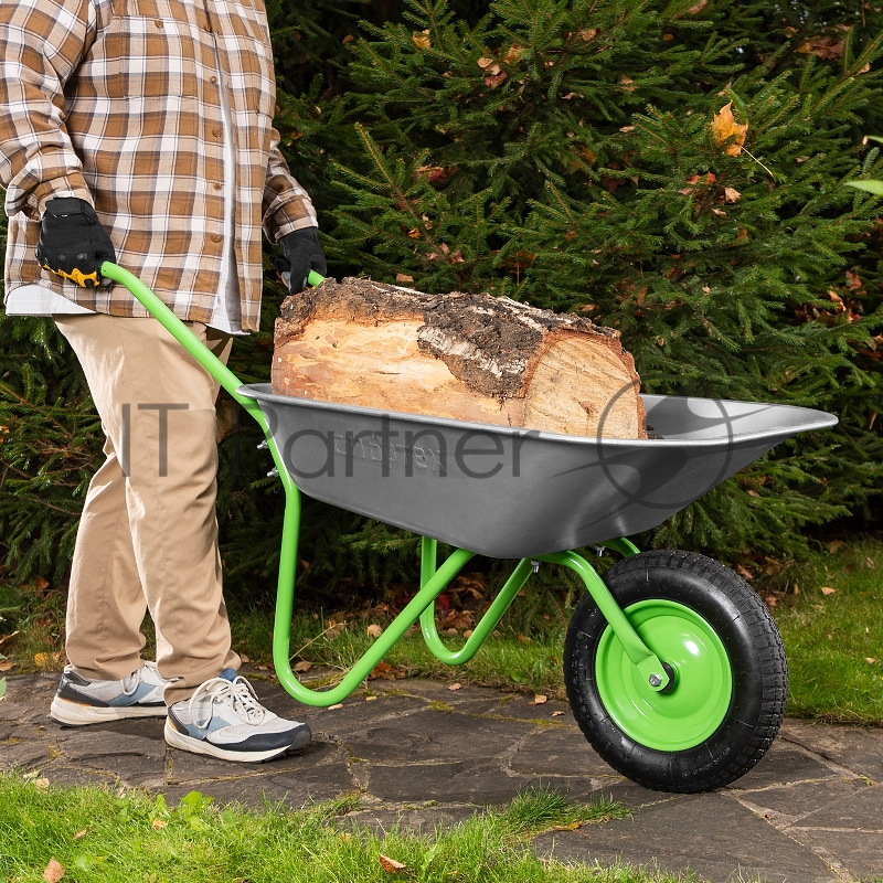 Тачка садовая одноколесная облегченная, объем 65 л// Сибртех