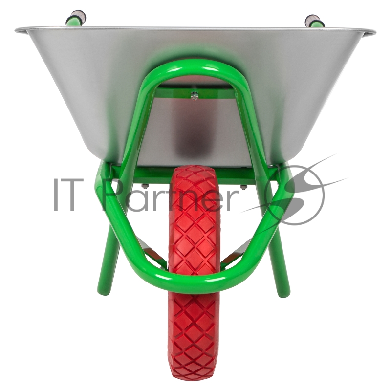 Тачка садово-строительная с PU колесом, грузоподъемность 180 кг, объем 90 л// Сибртех