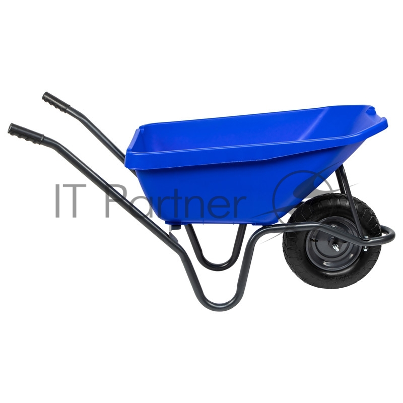 Тачка садово-строительная с пластиковым корытом, грузоподъемность 175 кг, объем 90 л// Сибртех