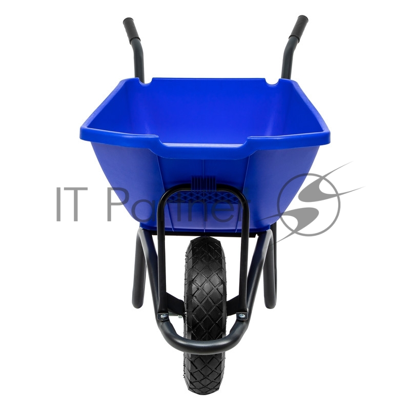 Тачка садово-строительная с пластиковым корытом, грузоподъемность 175 кг, объем 90 л// Сибртех