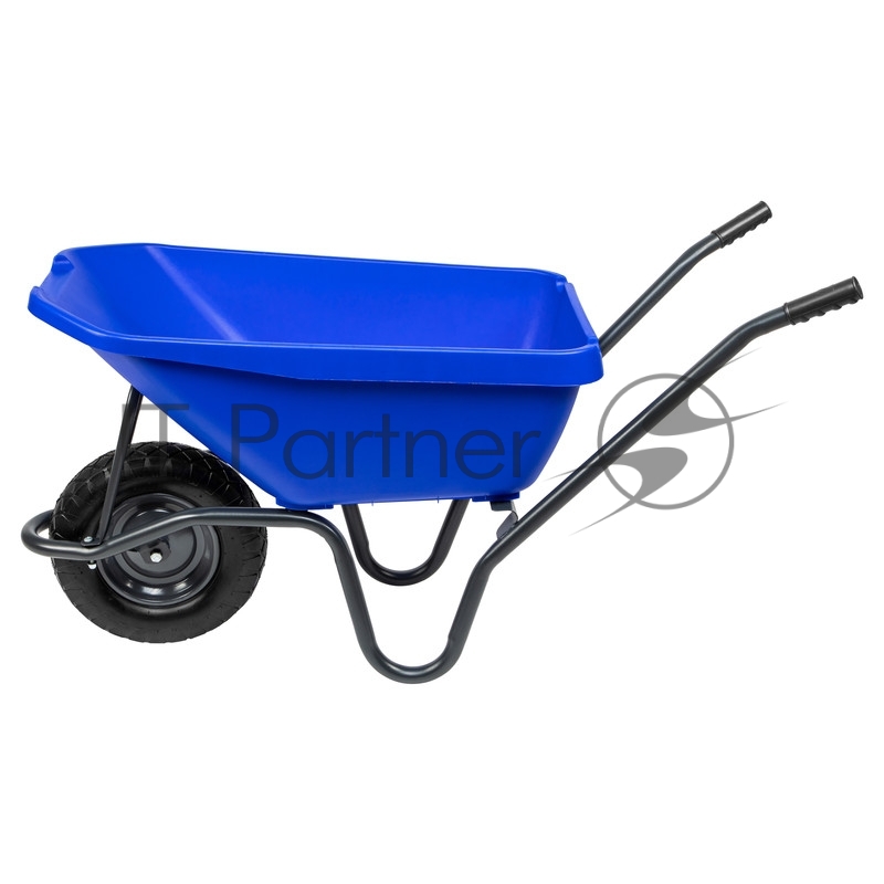 Тачка садово-строительная с пластиковым корытом, грузоподъемность 175 кг, объем 90 л// Сибртех