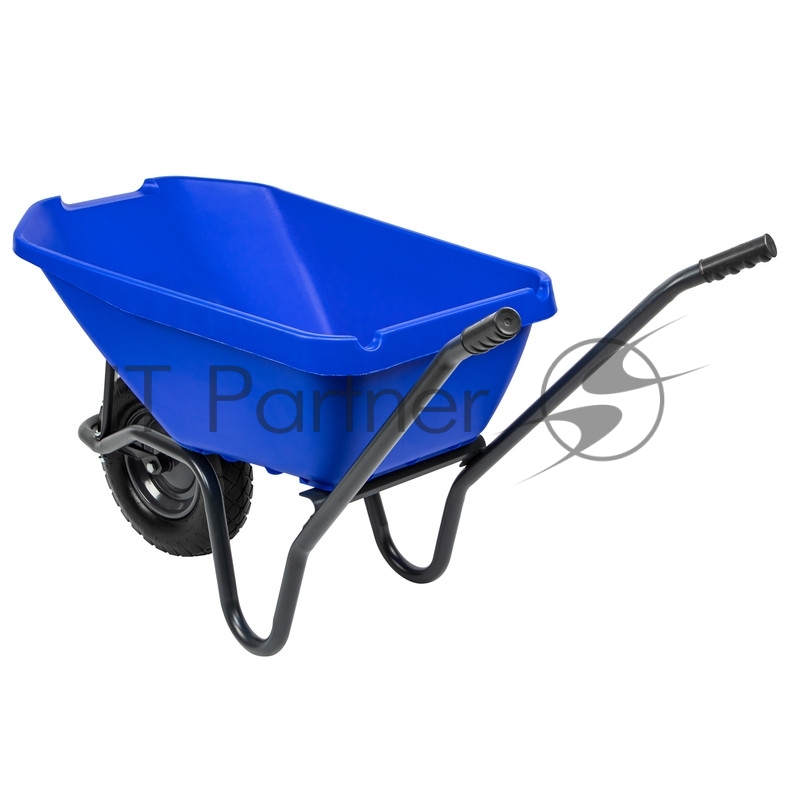 Тачка садово-строительная с пластиковым корытом, грузоподъемность 175 кг, объем 90 л// Сибртех