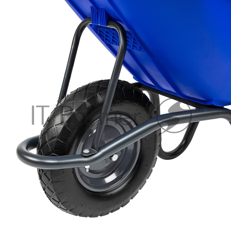 Тачка садово-строительная с пластиковым корытом, грузоподъемность 175 кг, объем 90 л// Сибртех