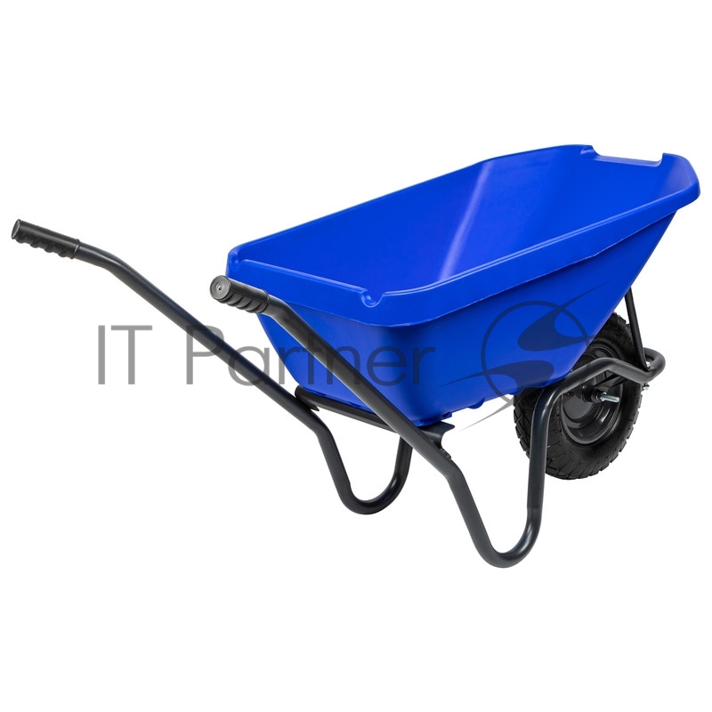 Тачка садово-строительная с пластиковым корытом, грузоподъемность 175 кг, объем 90 л// Сибртех