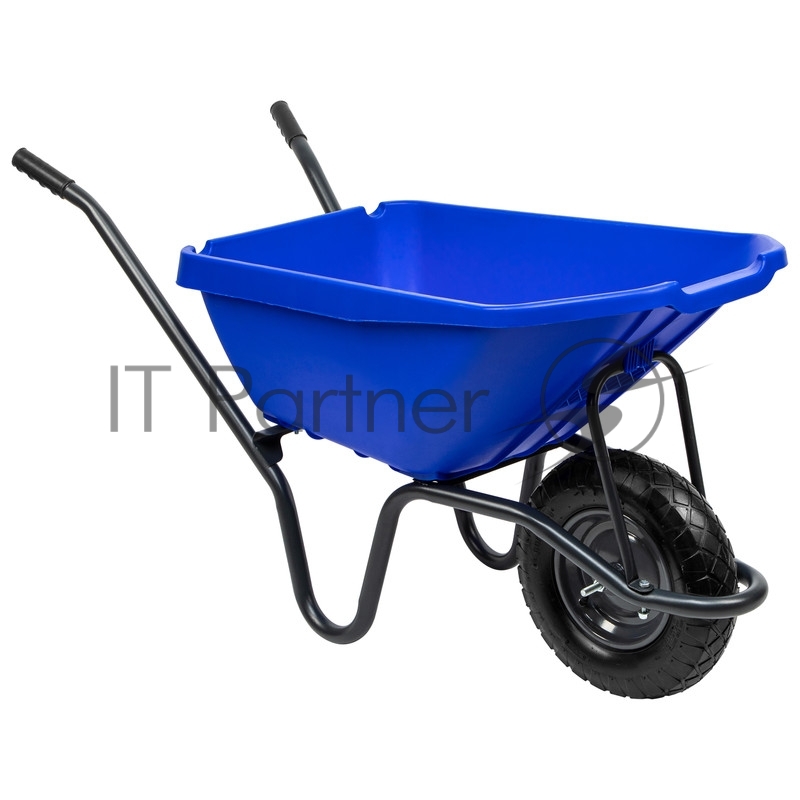 Тачка садово-строительная с пластиковым корытом, грузоподъемность 175 кг, объем 90 л// Сибртех