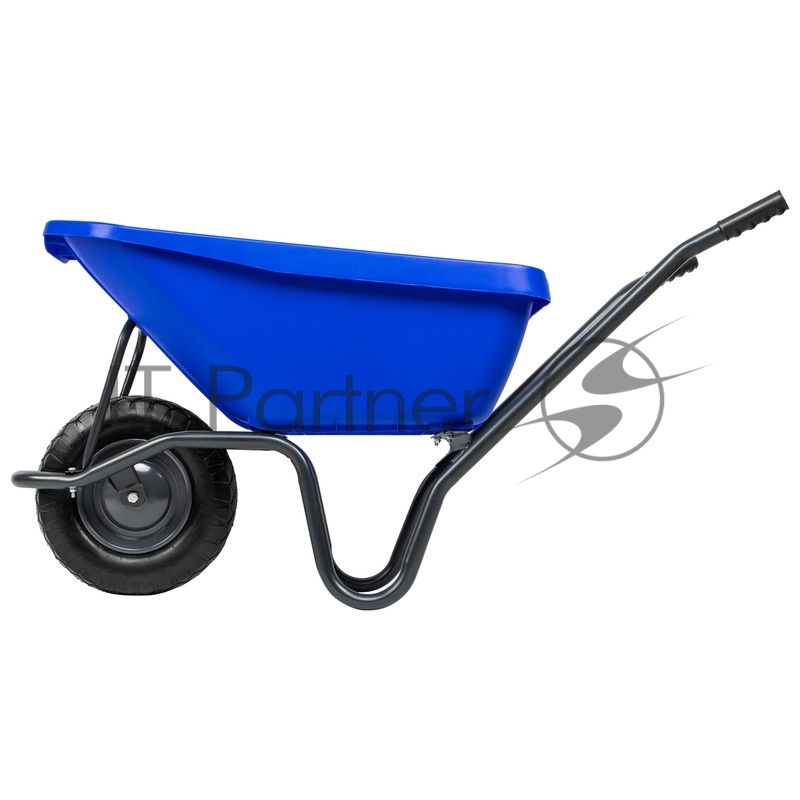 Тачка садово-строительная с пластиковым корытом, грузоподъемность 175 кг, объем 90 л// Сибртех