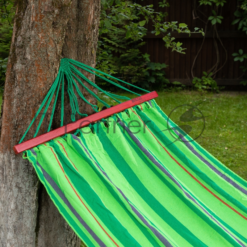 Гамак 200х100 см, с деревянными планками, Camping// Palisad