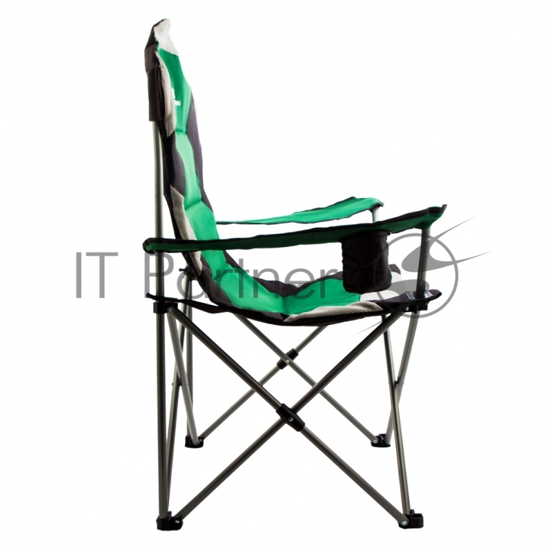 Кресло складное с подлокотниками и подстаканником 60x60x110/92 см, Camping// Palisad