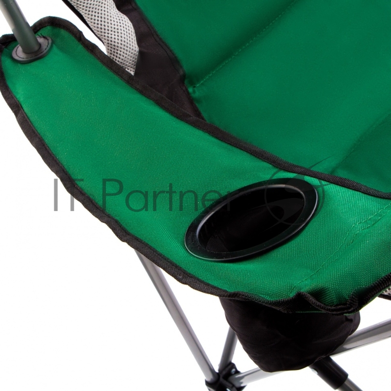 Кресло складное с подлокотниками и подстаканником 60x60x110/92 см, Camping// Palisad